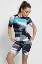 Coeur Sports Aero Tri Top Women's Sleeved Triathlon Aero Top in Wired