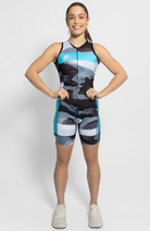 Coeur Sports Sleeved Tri Suit Sleeveless Trisuit in Wired